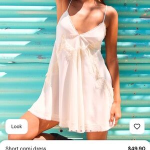 Elegant Ivory Lace Slip Dress